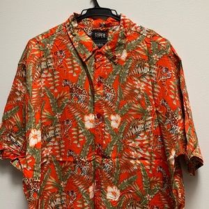 Men’s All Over Print Dress Shirt NEW